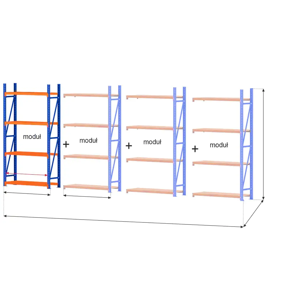 Raft magazin 4 rafturi 200x199x50cm [3]