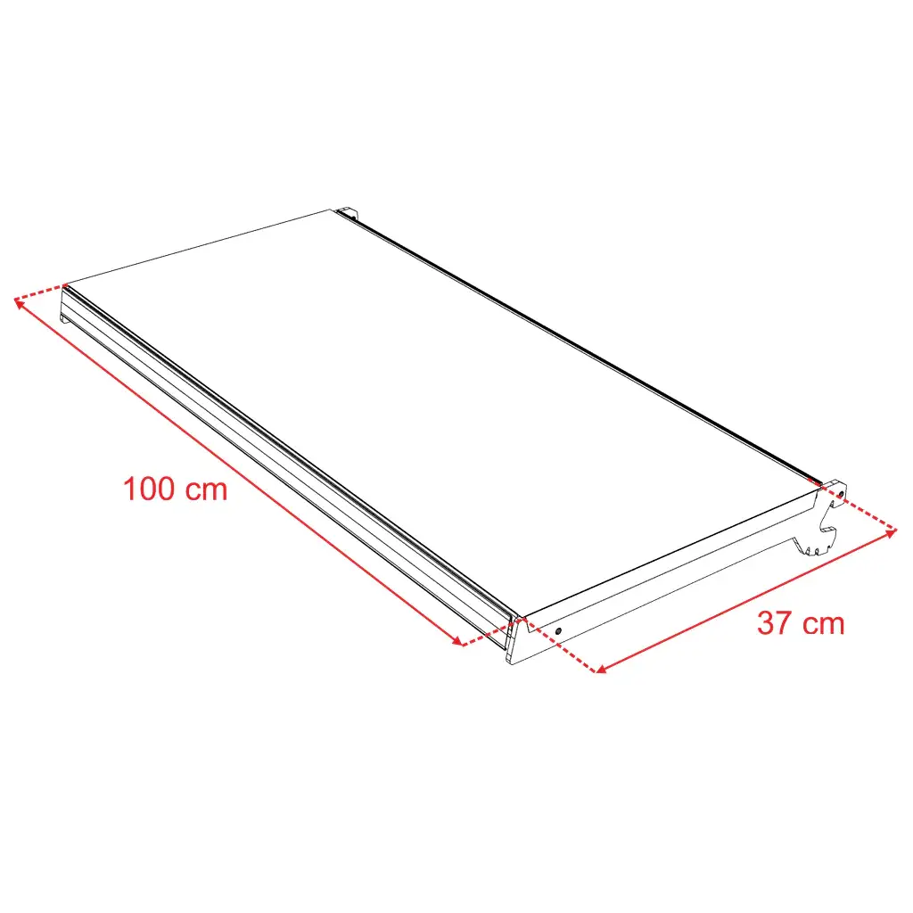 Raft magazin dublu 210x100cm baza, grafit [5]