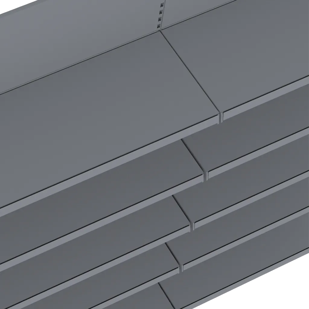 Raft magazin dublu 210x100cm extensie, grafit [5]