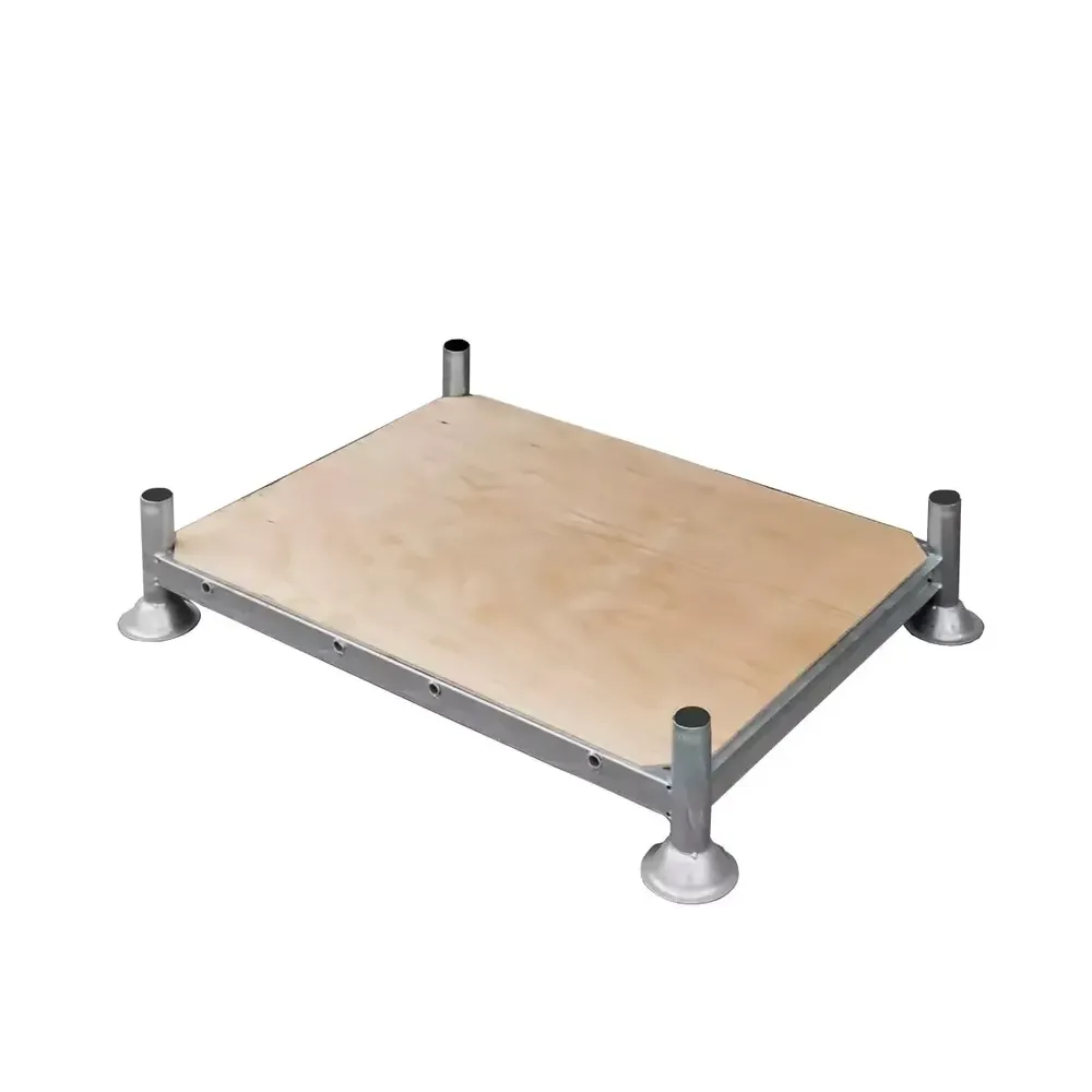 Raft metalic mic 155x118x31 cm zincat cu baza din placaj [1]