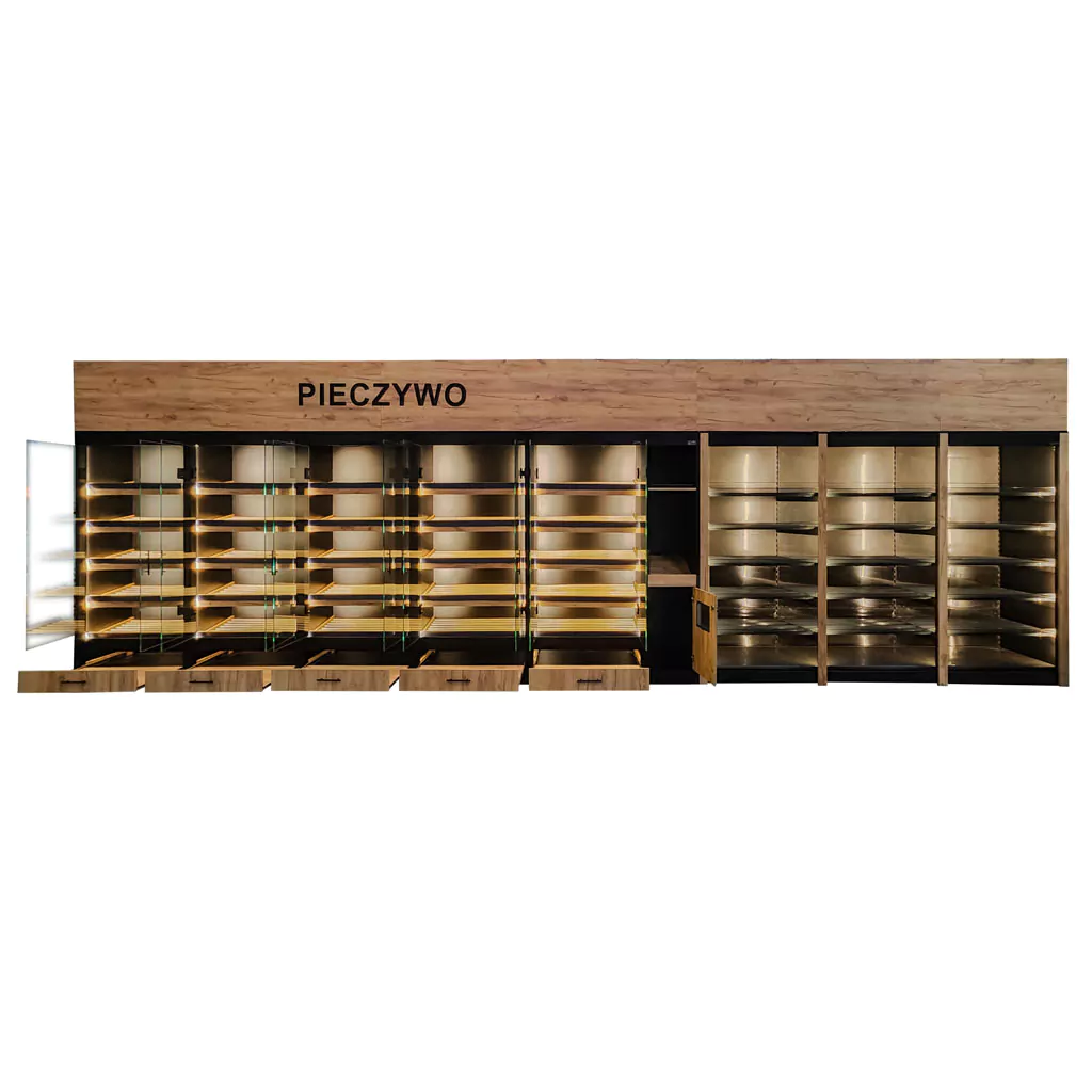 Raft paine modul cu sticla 205/100cm, stejar kraft [7]