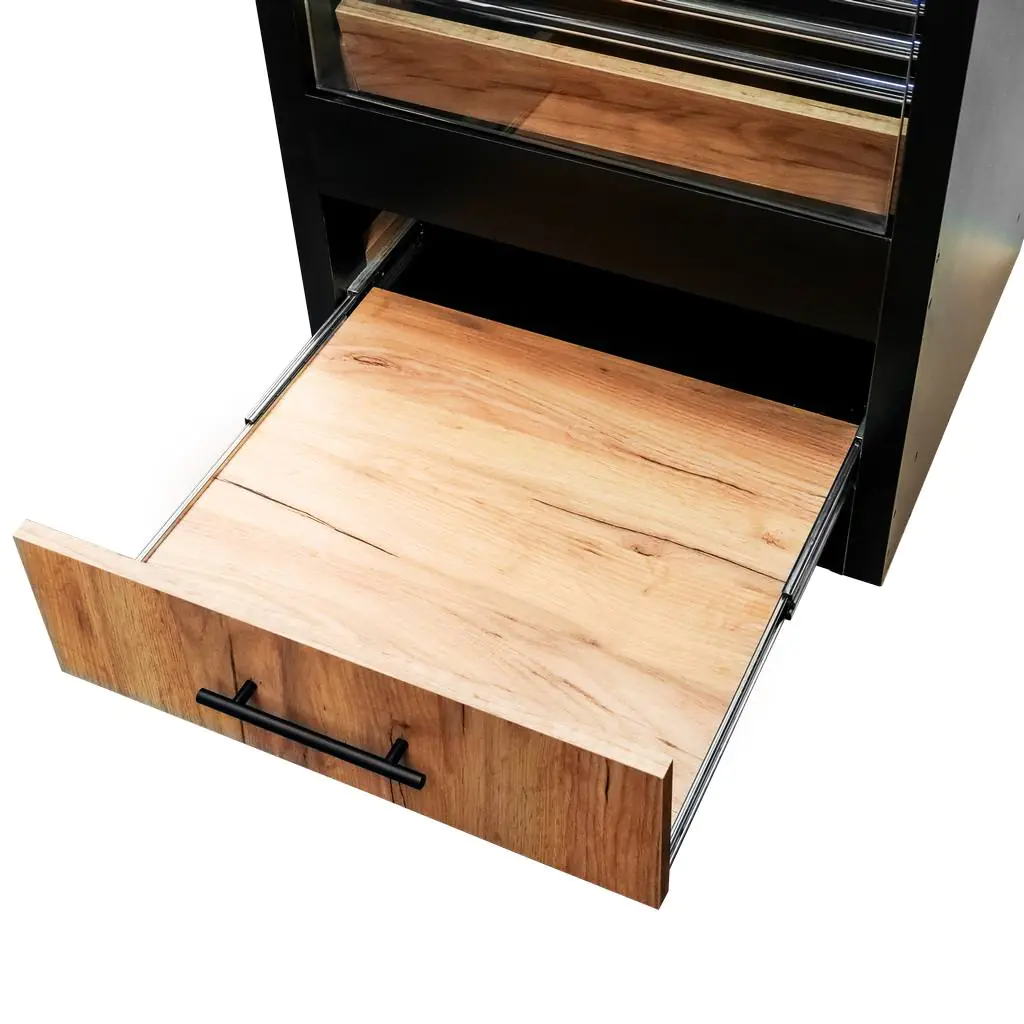 Raft paine modul cu sticla 205/60cm, stejar kraft [6]