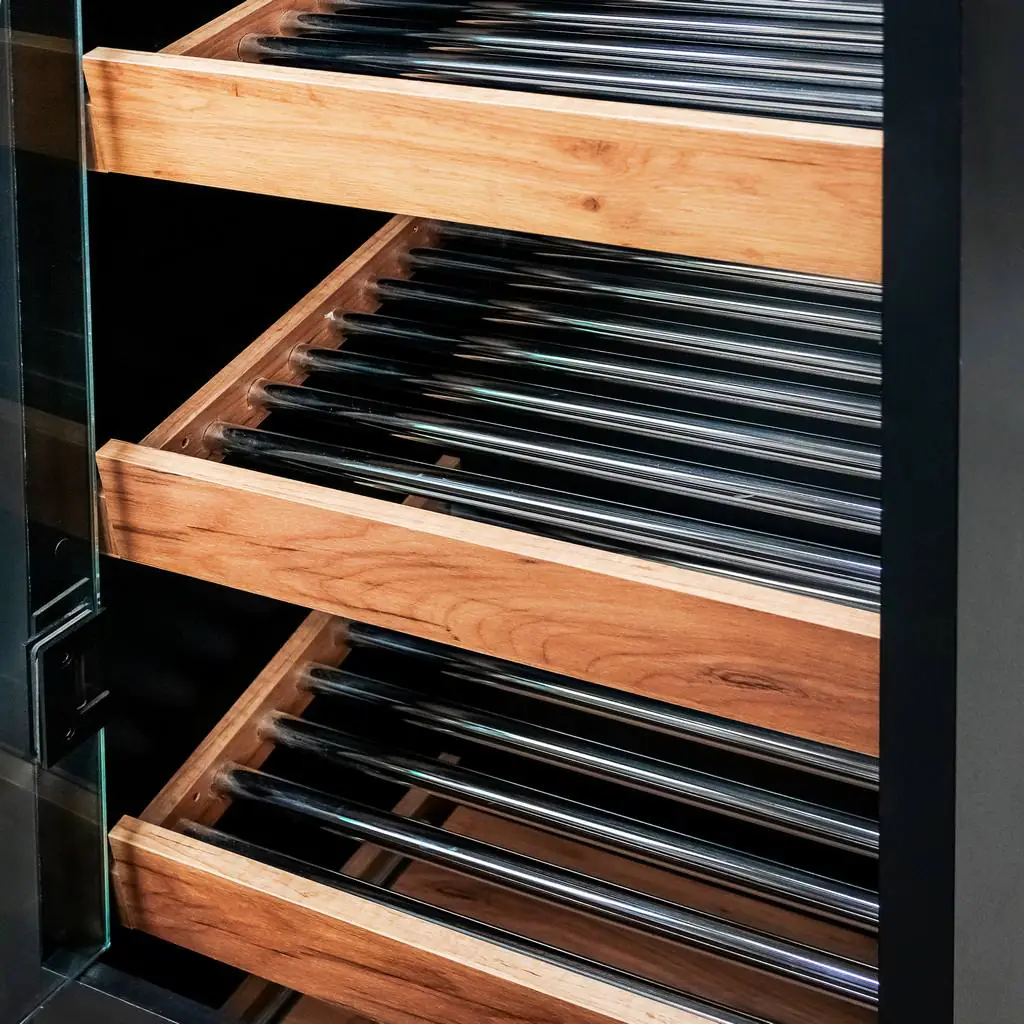 Raft paine modul cu sticla 205/60cm, stejar kraft [2]