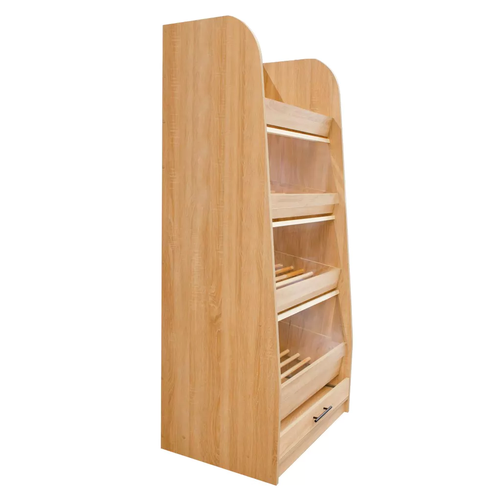 Raft paine plexiglas, 180cm, stejar sonoma [4]