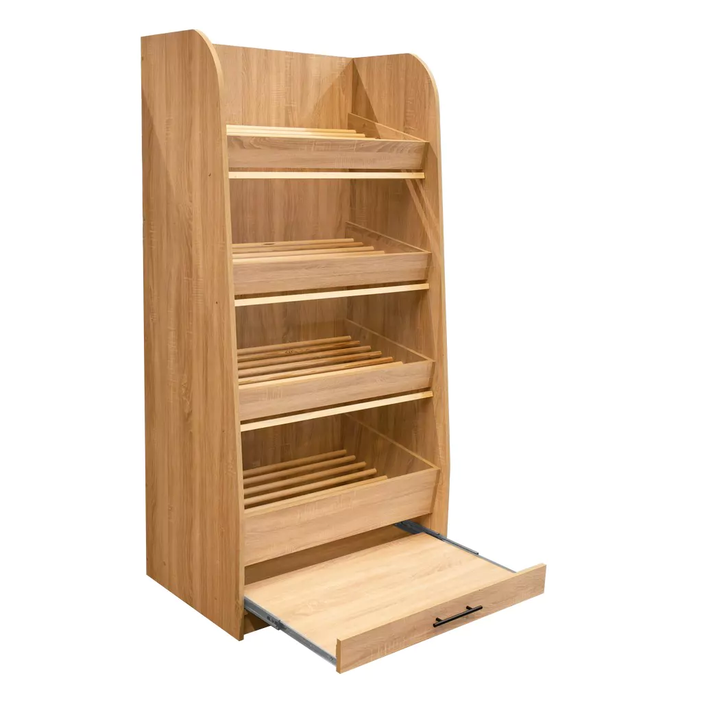 Raft paine plexiglas, 180cm, stejar sonoma [5]