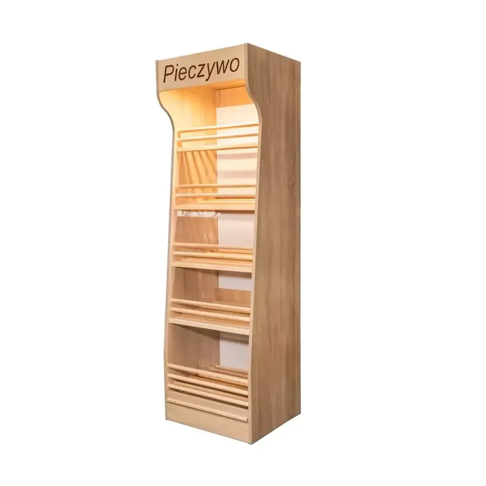 Raft paine plexiglas, iluminare LED, 200cm, stejar sonoma [1]