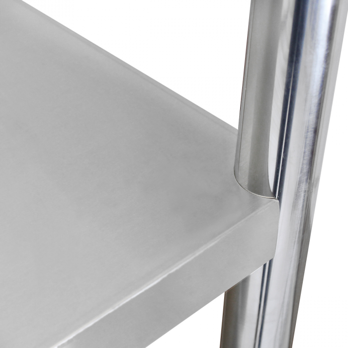 Rastel din inox cu 4 polite pline 1200x460 mm BER4 [6]