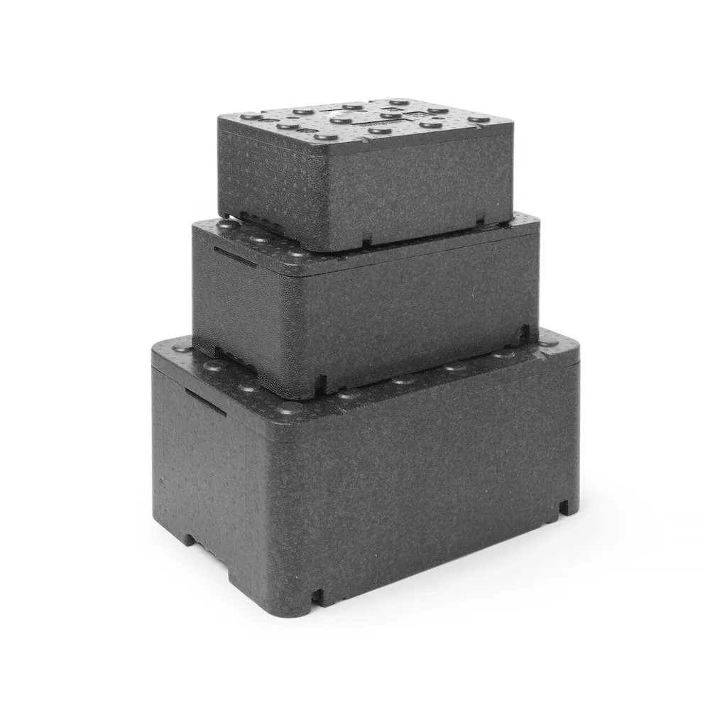 Recipient termoizolant piocelan, 13L, 400x300x173 mm, negru [1]