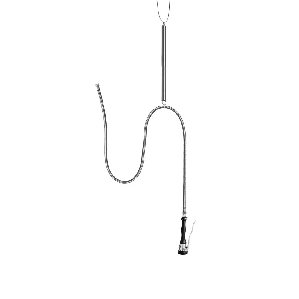 Robinet dus suspendat, furtun 3m, otel cromat [1]
