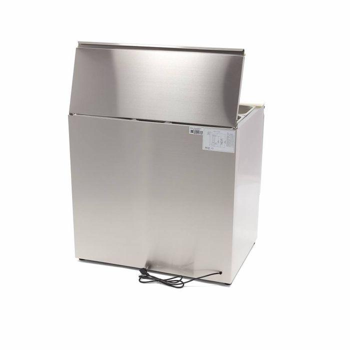 Saladeta inox 257 litri cu 2 usi si blat de lucru integrat [7]