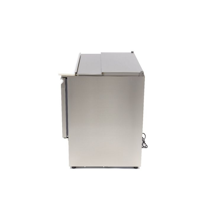 Saladeta inox 257 litri cu 2 usi si blat de lucru integrat [2]