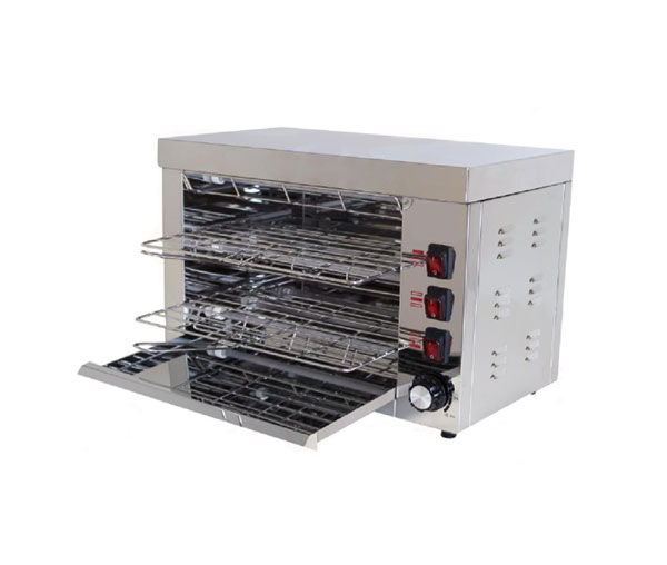 Salamandra profesionala din inox, 360x270x250 mm, 230V, 3,15kW, BSP-1 [3]
