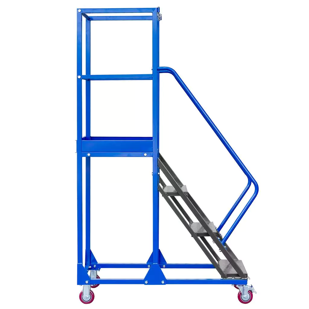 Scara de depozit mobila standard 100cm, 4 trepte, platforma [4]