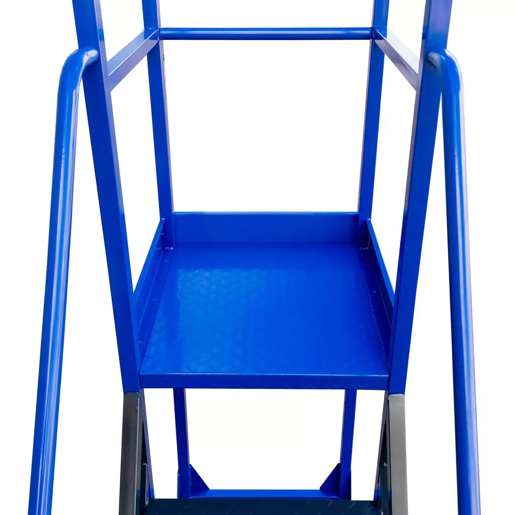 Scara de depozit mobila standard 150cm, 6 trepte, platforma [5]