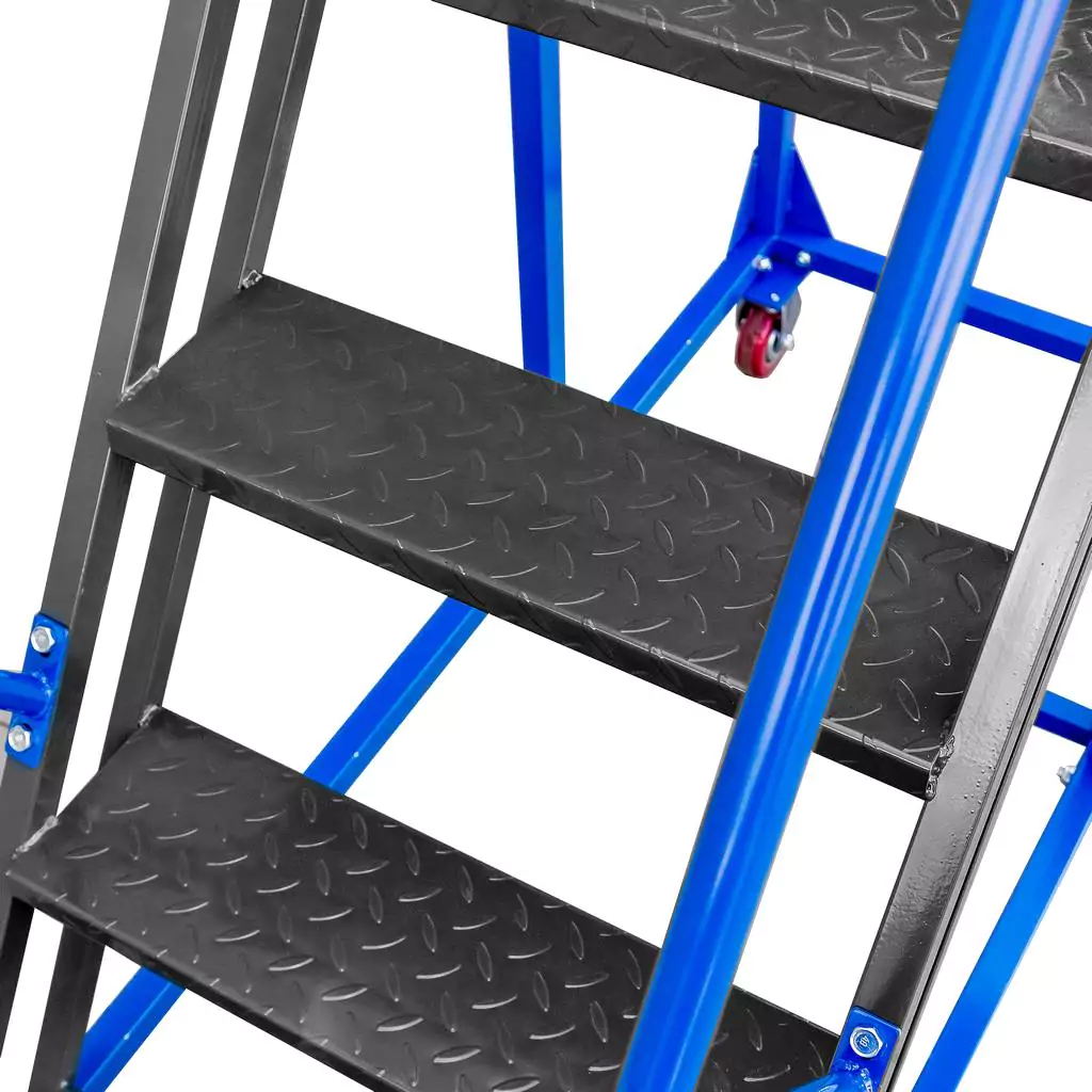 Scara de depozit mobila standard 200cm, 8 trepte, platforma [7]