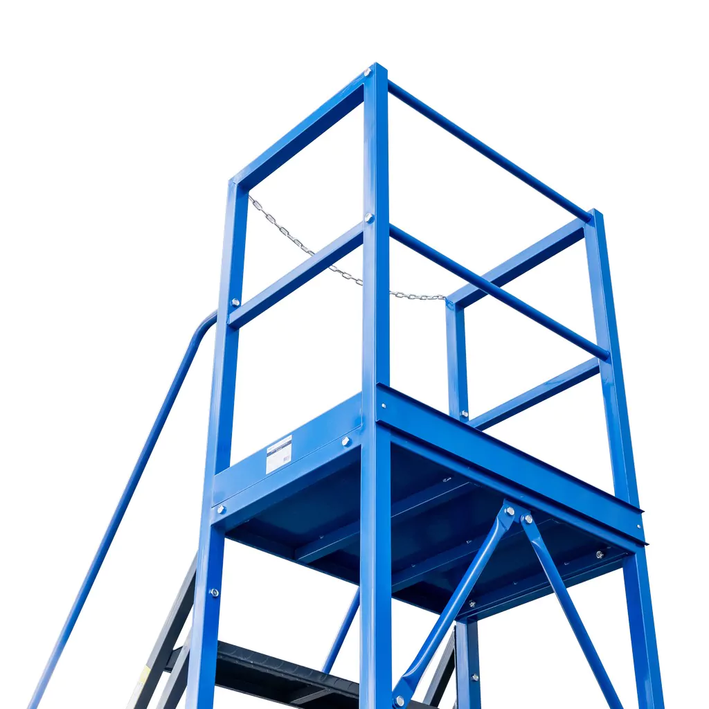 Scara de depozit mobila standard 300cm, 12 trepte, platforma [2]