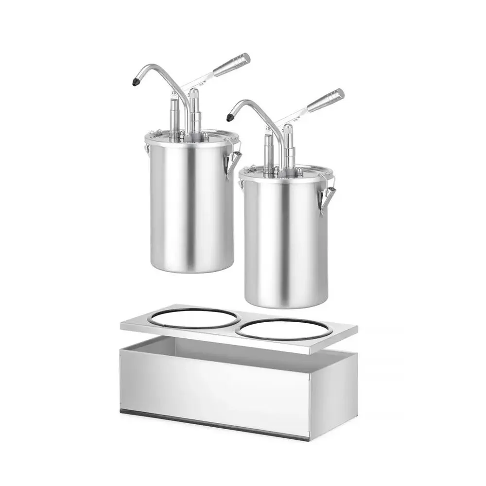 Set 2 recipiente sos cu dozator, inox, 9L, portie 35 ml [2]