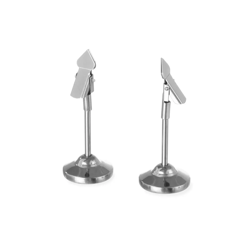 Set 2 suporturi de meniu din inox, 40x104 mm [1]