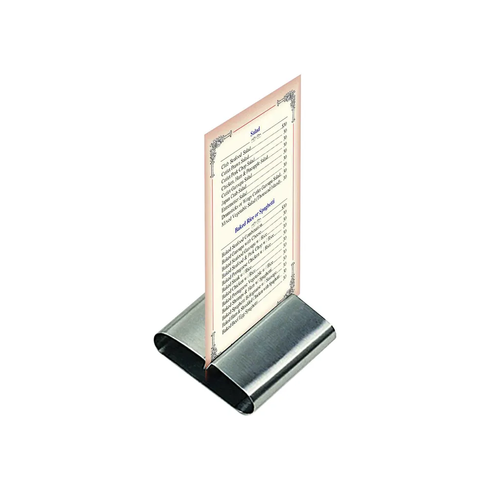 Set 6 suporturi de meniu din inox, 80x77x18 mm [2]