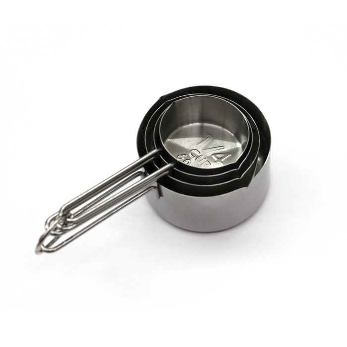 Set masuri 60ml, 80ml, 125ml, 250ml inox, cu maner ergonomic [1]