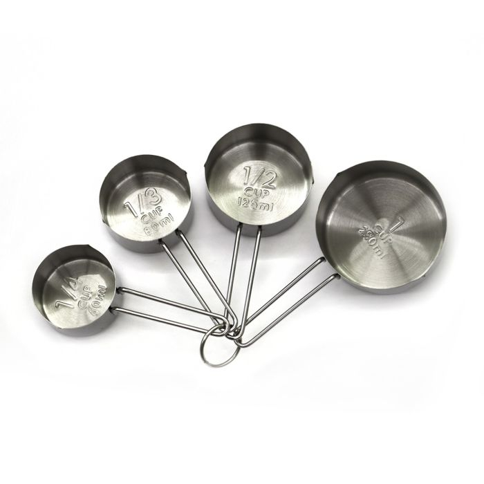 Set masuri 60ml, 80ml, 125ml, 250ml inox, cu maner ergonomic [3]