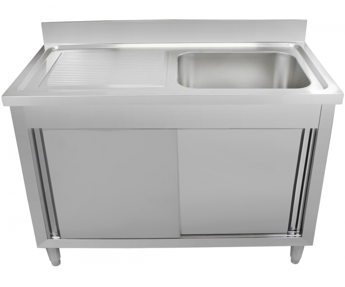 Spalator inox cu 1 cuva cu picurator 1170x600x950 mm GSB120 [2]