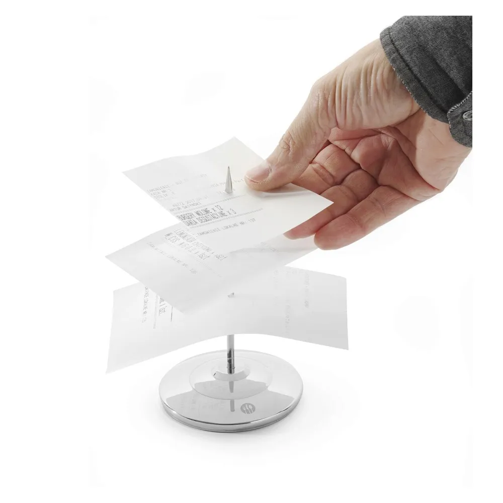 Suport bonuri comenzi din inox pentru restaurant, 80x150 mm [1]