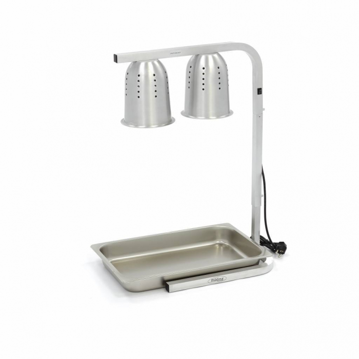 Suport cu 2 lampi infrarosu pentru incalzit GN 1/1, 230V, 0,55 [10]