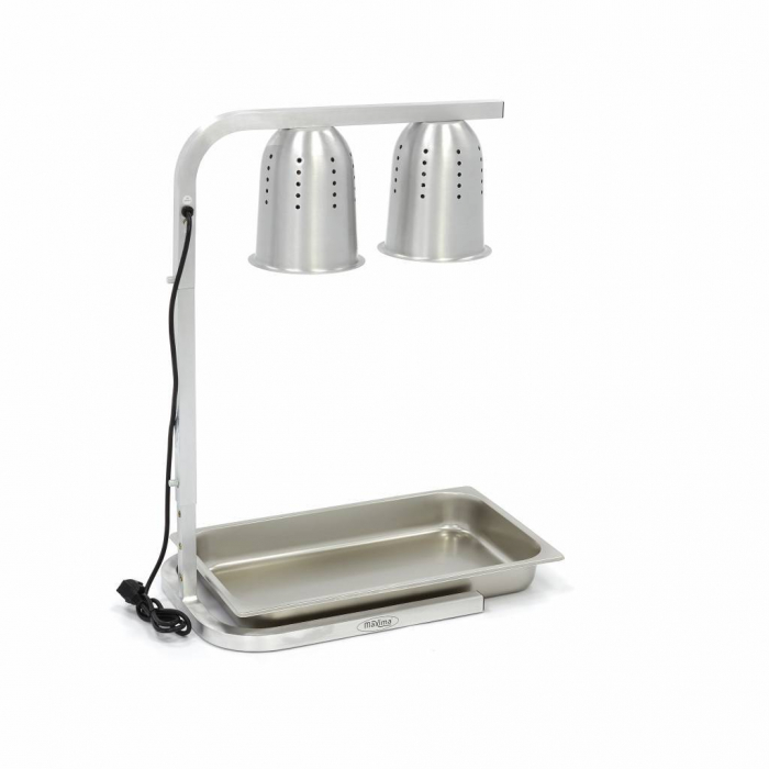 Suport cu 2 lampi infrarosu pentru incalzit GN 1/1, 230V, 0,55 [8]