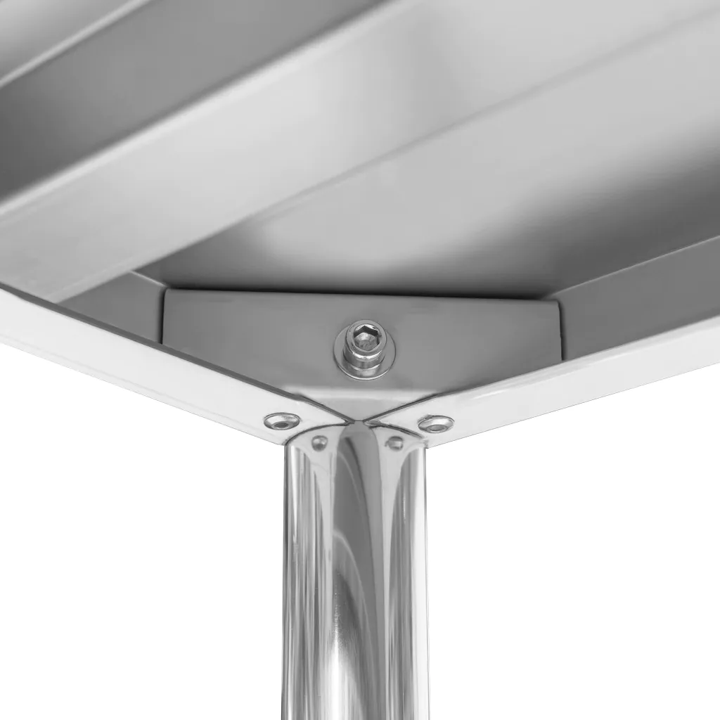 Suprastructura masa 2 rafturi 100x30x60cm, inox [4]
