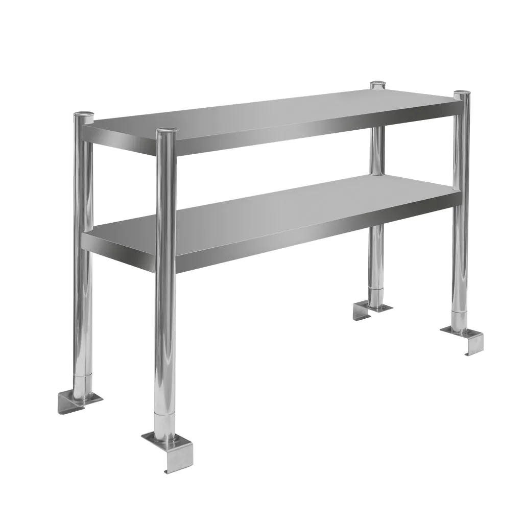 Suprastructura masa 2 rafturi 100x30x60cm, inox [2]
