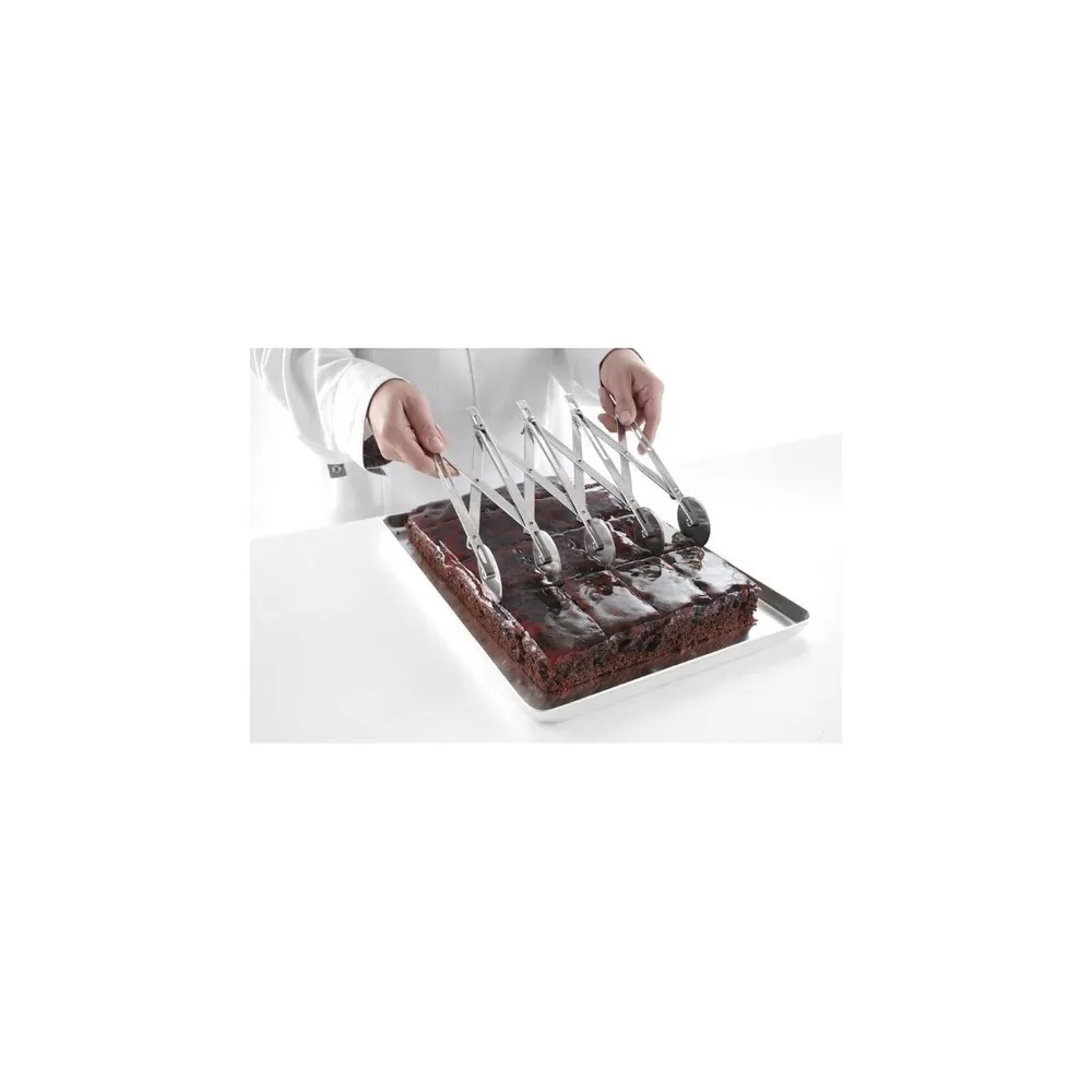 Taietor aluat profesional cu 5 role, inox, 222x56 mm [2]