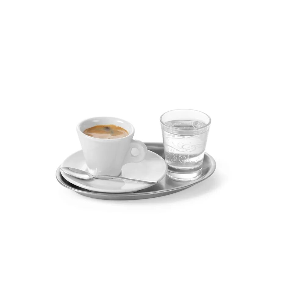 Tava ovala din inox pentru cafea si aperitive, 200x140 mm [2]