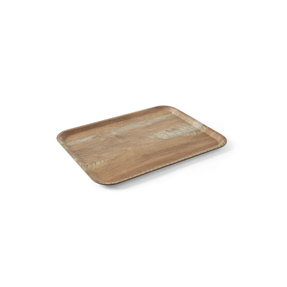 Tava servire melamina, aspect stejar maro, 370x530 mm [1]