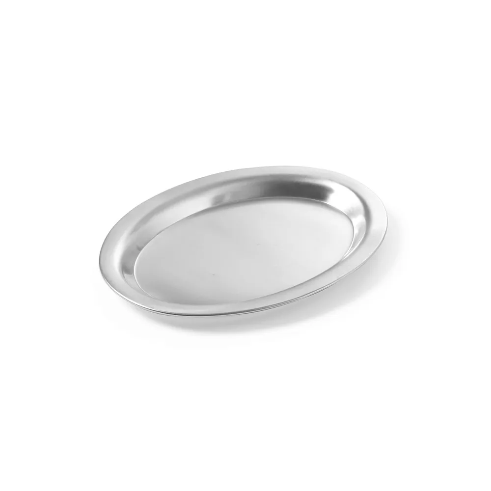 Tava servire ovala din inox, 265x195 mm, suprafata lucioasa [1]