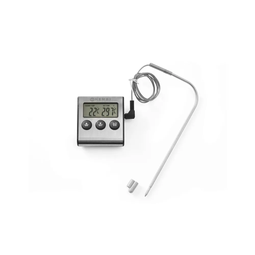 Termometru digital si timer, sonda 15 cm, -50/250 C [1]