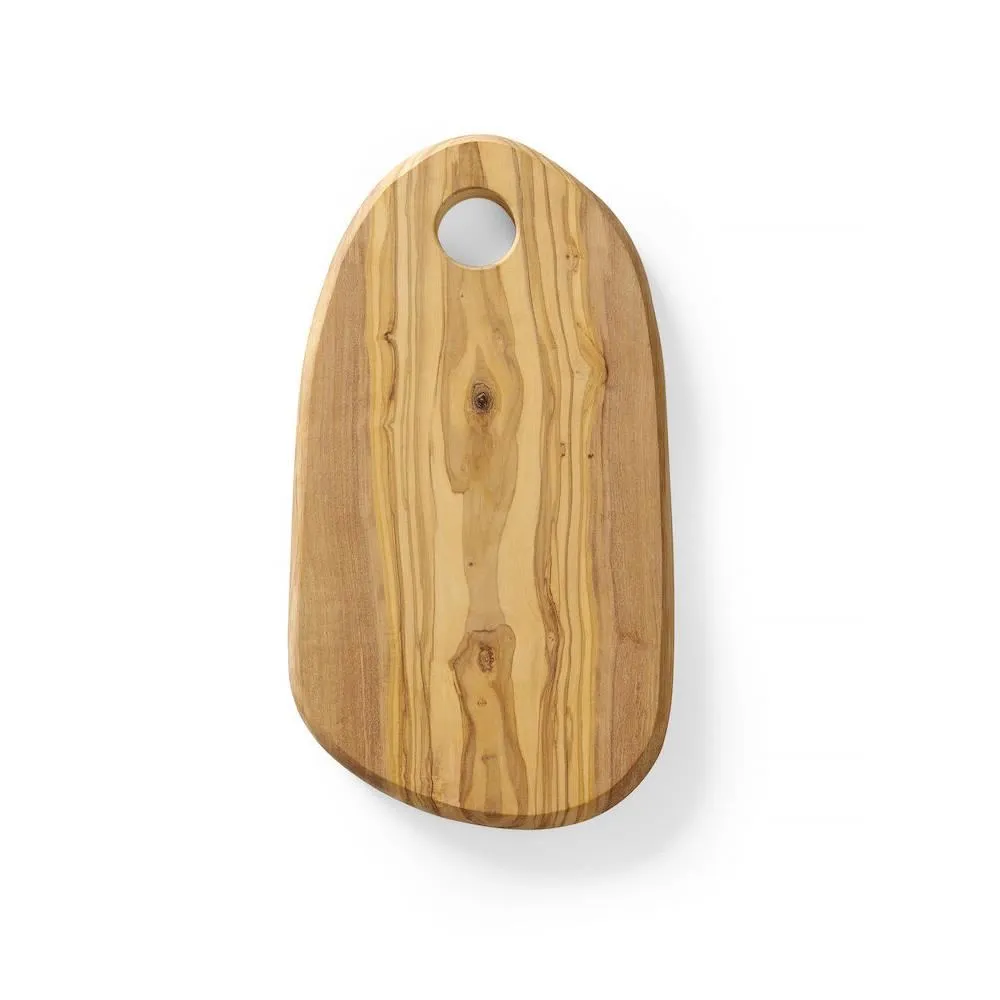 Tocator lemn maslin 25 cm, cu orificiu, pentru servire [2]