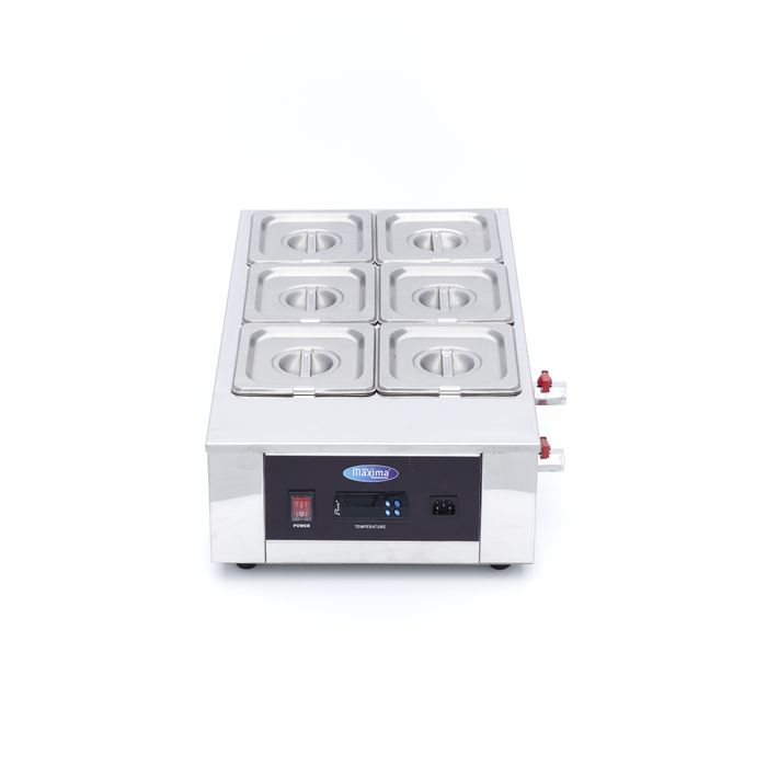 Topitor ciocolata 6xGN 1/6 inox, control digital, 1500W [8]