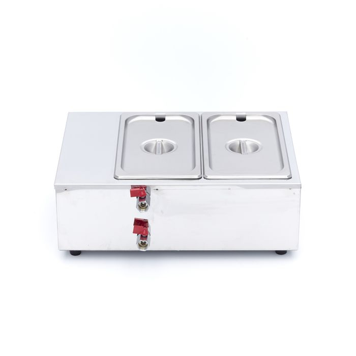 Topitor ciocolata inox cu 2 tavi GN 1/3, control digital [7]