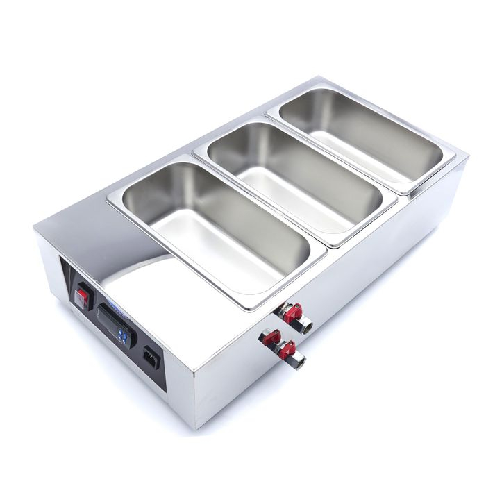 Topitor ciocolata inox cu 3 tavi GN 1/3, control digital [3]