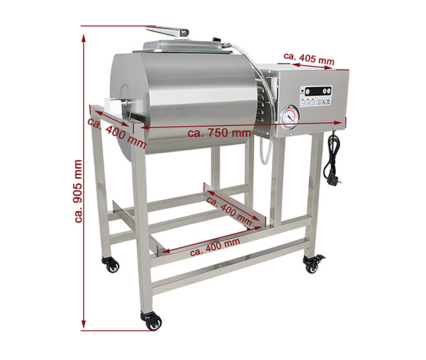 Tumbler cu vacuum pentru marinat si fragezit carne 20 kg, 230V, FTB-38 [3]