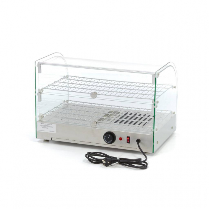 Vitrina calda de banc cu 2 nivele, 550 mm, 45 litri, 230V, 0,8 kW [3]
