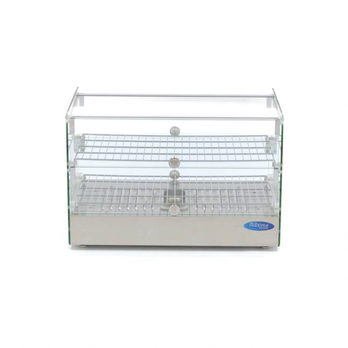 Vitrina calda de banc cu 2 nivele, 550 mm, 50 litri, 230V, 0,8 kW [2]