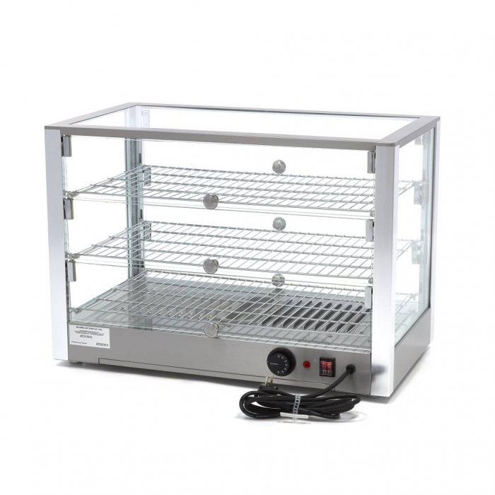 Vitrina calda de banc cu 3 nivele, 700 mm, 115 litri, 230V, 0,8 kW [4]