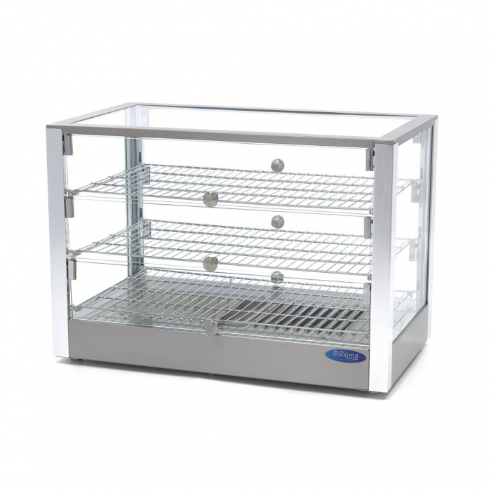 Vitrina calda de banc cu 3 nivele, 700 mm, 115 litri, 230V, 0,8 kW [6]