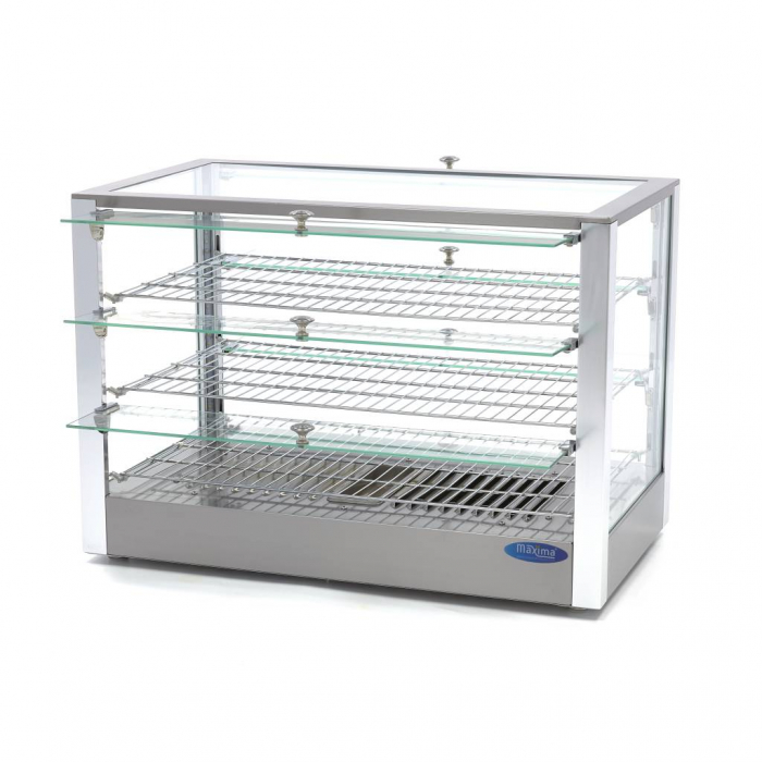 Vitrina calda de banc cu 3 nivele, 700 mm, 115 litri, 230V, 0,8 kW [7]
