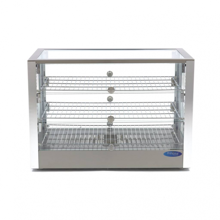 Vitrina calda de banc cu 3 nivele, 700 mm, 115 litri, 230V, 0,8 kW [8]