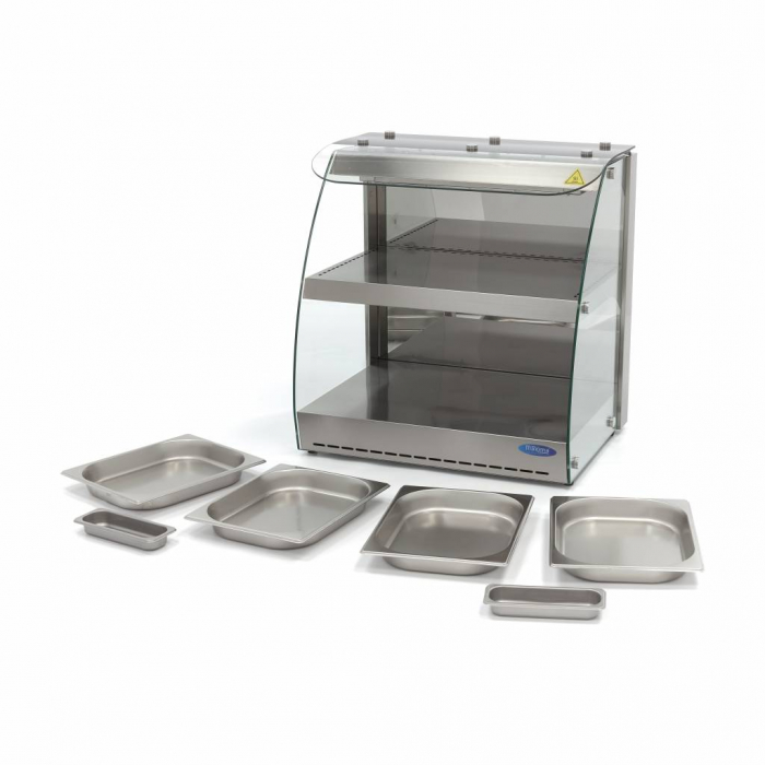 Vitrina calda deschisa 4xGN1/2, 2 rafturi, 230V, 0,56 kW [4]