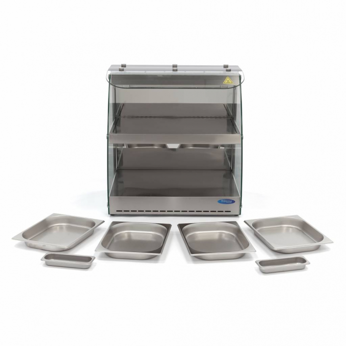 Vitrina calda deschisa 4xGN1/2, 2 rafturi, 230V, 0,56 kW [5]