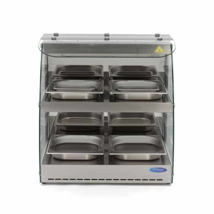 Vitrina calda deschisa 4xGN1/2, 2 rafturi, 230V, 0,56 kW [8]
